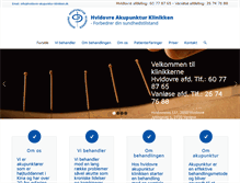 Tablet Screenshot of hvidovre-akupunktur-klinikken.dk